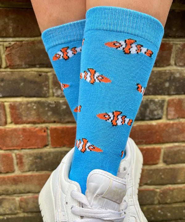 Swole Panda Clown Fish Bamboo Sock