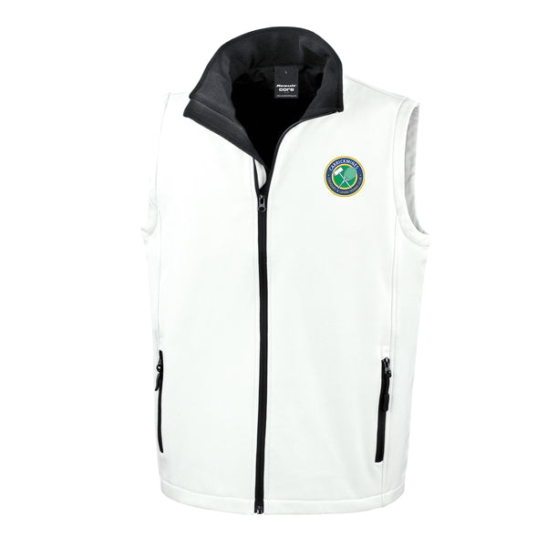 Carrickmines LTC Men's Softshell Bodywarmer in White