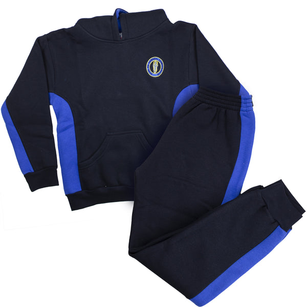 A photo of the Guardian Angels National School Tracksuit. present in photo are the tracksuit top & tracksuit bottom
