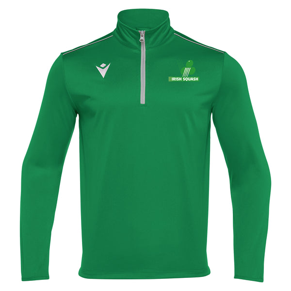 Irish Squash Men's 'Havel' 1/4 Zip Midlayer Green