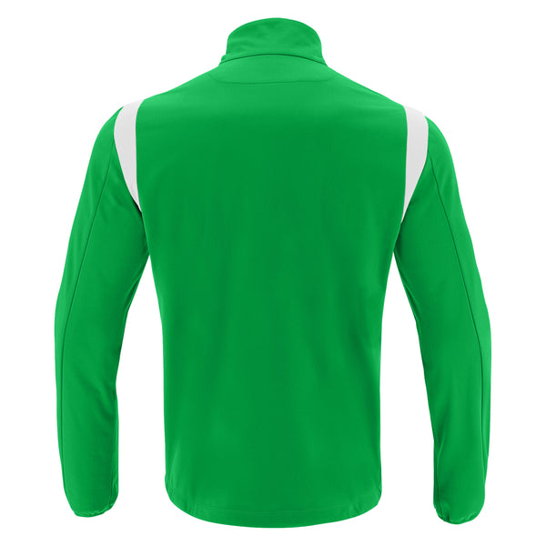 Photo of the Irish Squash 'Gange' 1/4 Zip Tracksuit Top Green, back view