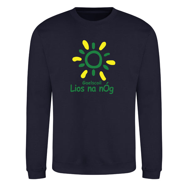 Photo of the Lios na nÓg Junior Sweatshirt in Navy, front view