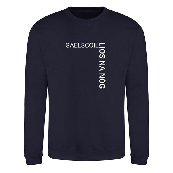 Photo of the Lios na nÓg Senior Sweatshirt in Navy, front view
