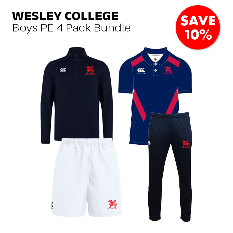 Wesley College Boy's PE 4 Pack Bundle