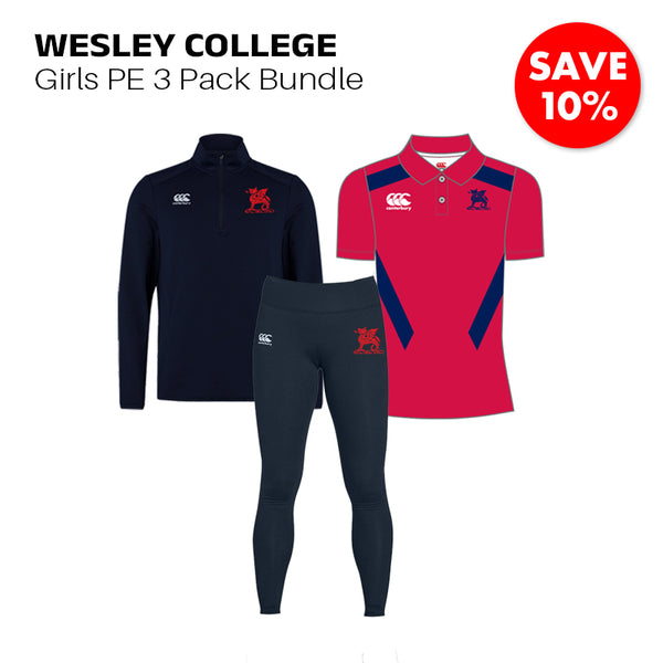 Wesley College Girls PE 3 Pack Bundle