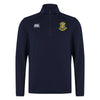 A photo of the Wilson's Hospital 1/4 Zip Midlayer in Navy, back view