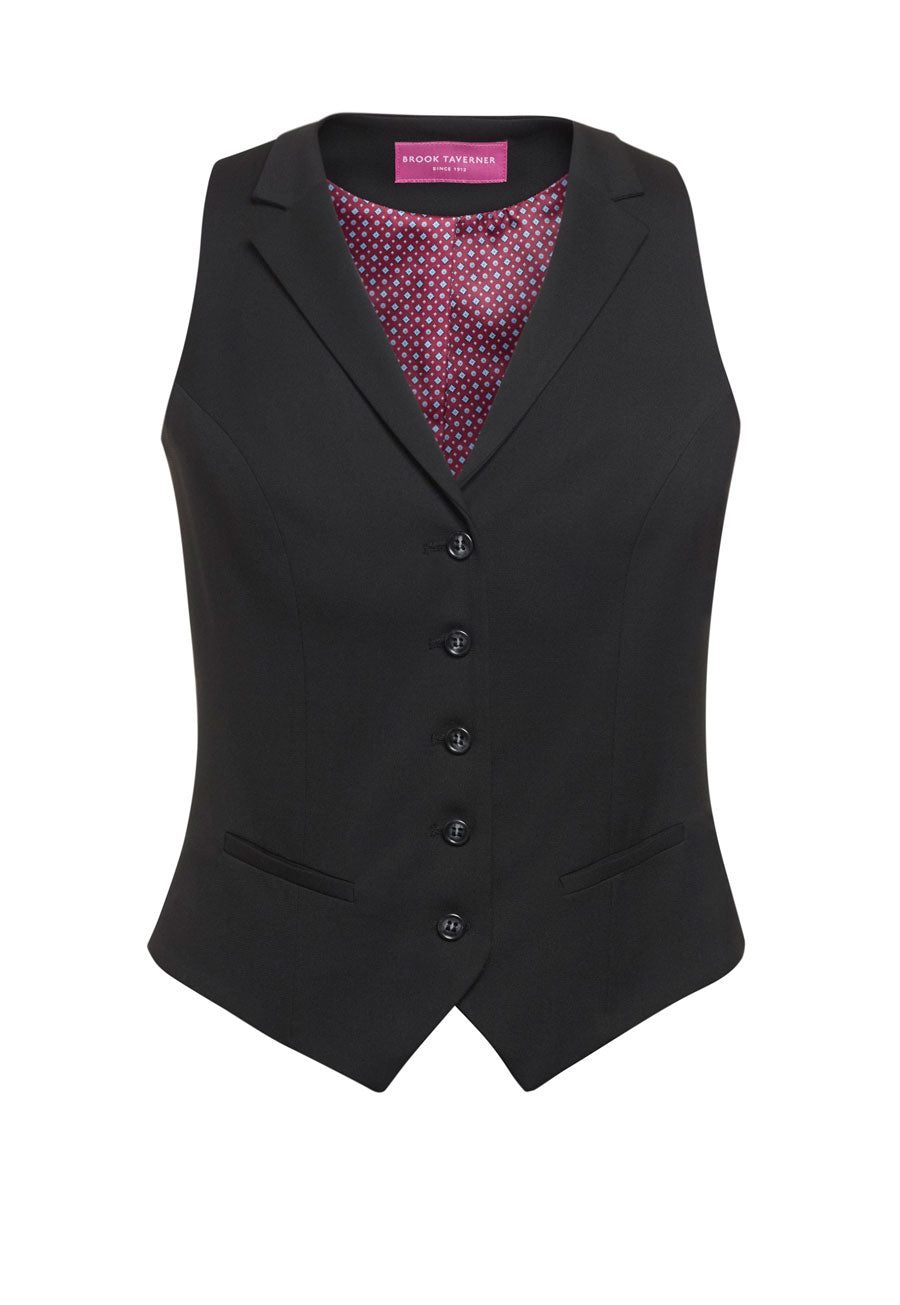 Brook Taverner Larissa Ladies Waistcoat in Black
