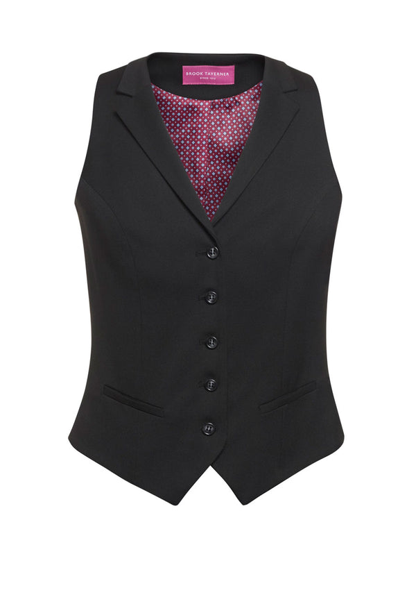 Brook Taverner Larissa Ladies Waistcoat in Black