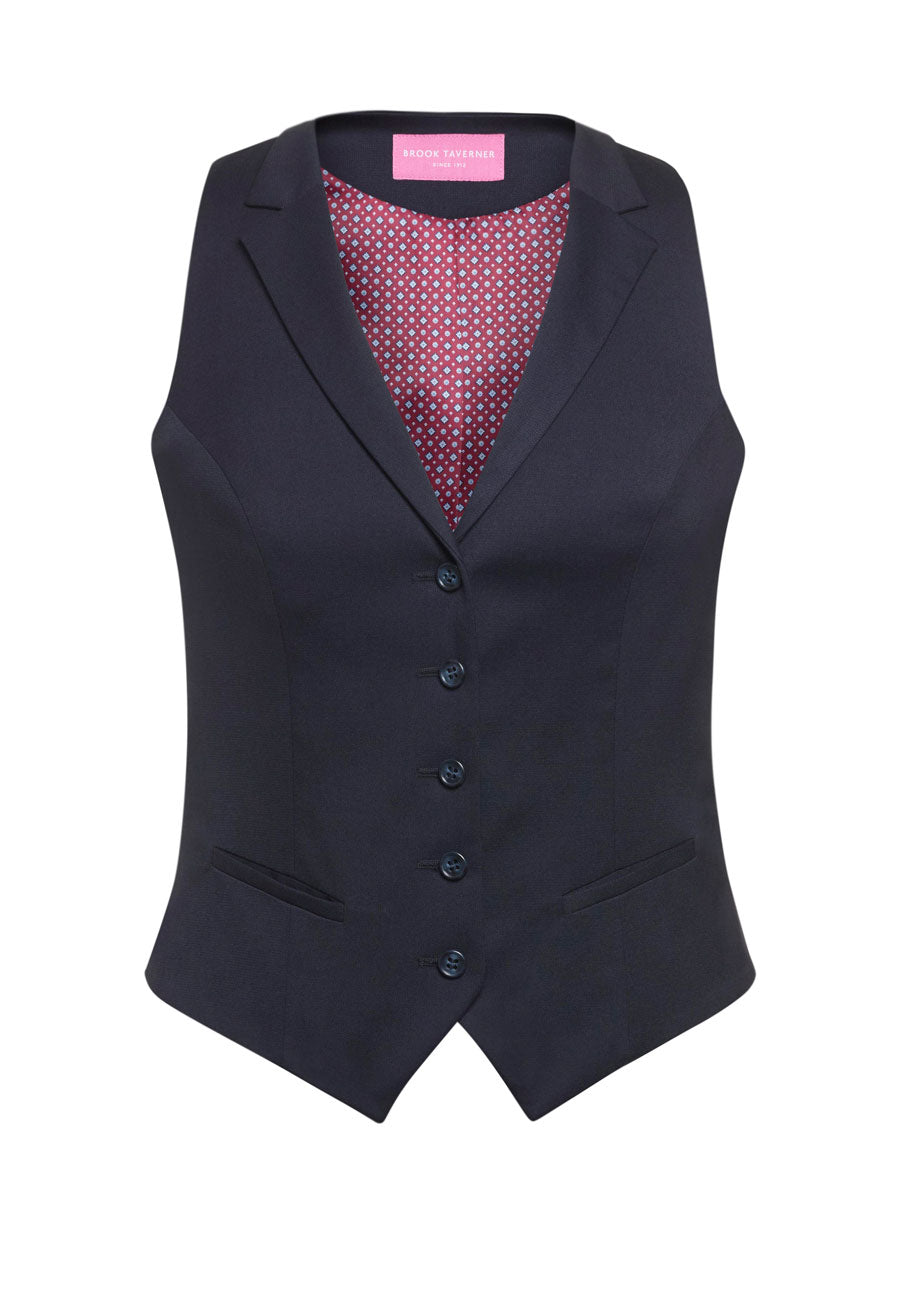 Brook Taverner Larissa Ladies Waistcoat in Navy