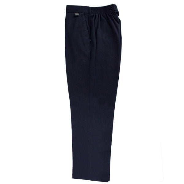 A picture of the Boy's Navy School Trouser Elasticated Waist, available from Uniformity, Ireland's leading school uniform & school sports uniform supplier.