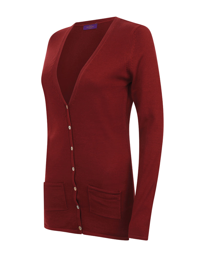 Women's V-Button Cardigan