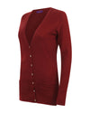 Women's V-Button Cardigan