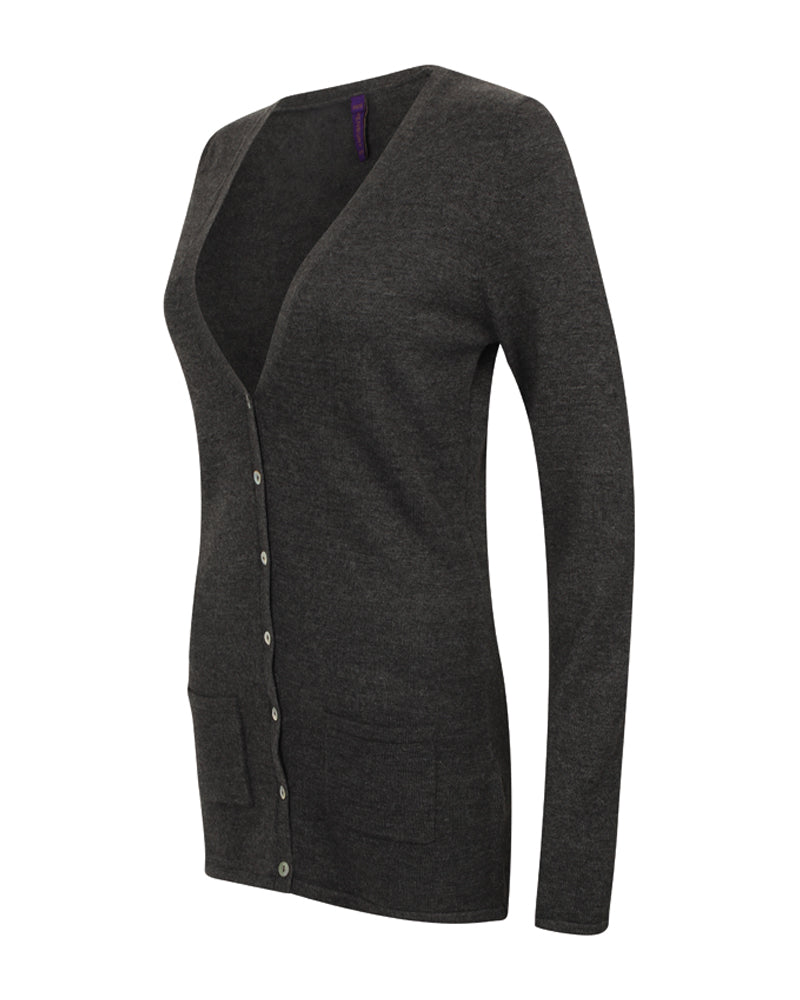 Women's V-Button Cardigan