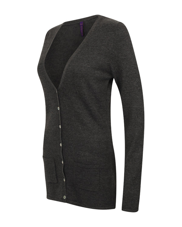Women's V-Button Cardigan