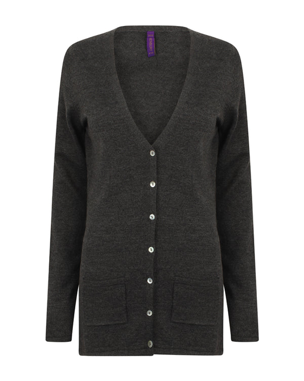 Women's V-Button Cardigan