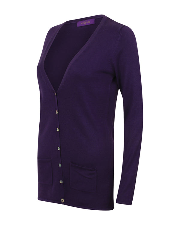 Women's V-Button Cardigan