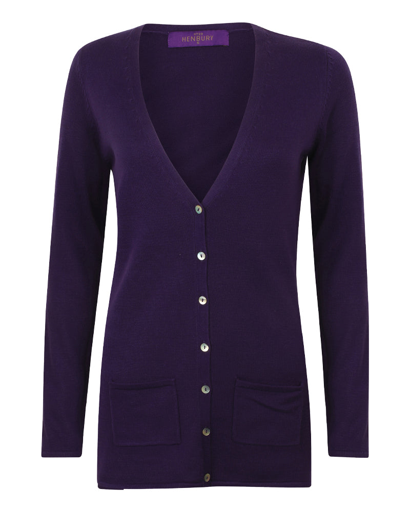 Women's V-Button Cardigan
