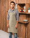 Model wearing the Calibre Heavy Cotton Canvas Bib Apron
