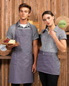 Model wearing the Chino Cotton Bib Apron