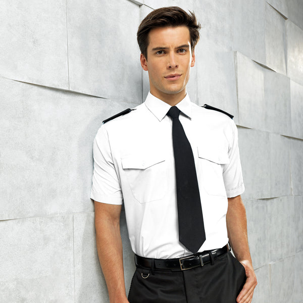 Corporate Wear Mens Short Sleeve Pilot Shirt, available from Uniformity Ireland