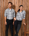 Ladies 'Ginmill' Check Cotton Long Sleeve Shirt