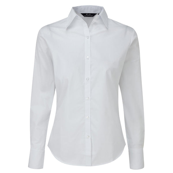 Corporate Wear, PR300 Ladies Long Sleeve Poplin Blouse available from Uniformity