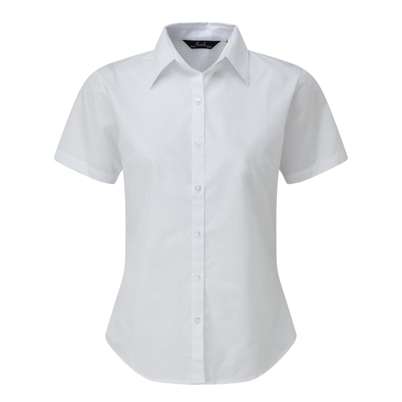 Ladies Short Sleeve Poplin Blouse