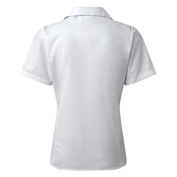 Ladies Short Sleeve Poplin Blouse