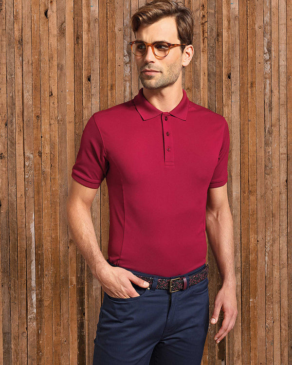 Mens' Coolchecker Plus Pique Polo with CoolPlus