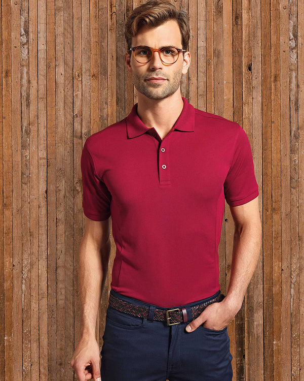 Mens' Coolchecker Plus Pique Polo with CoolPlus