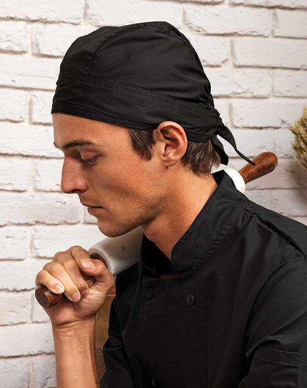 Chef wearing the Chef's Zandana