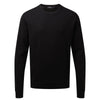 Crew Neck Cotton-Rich Knitted Sweater