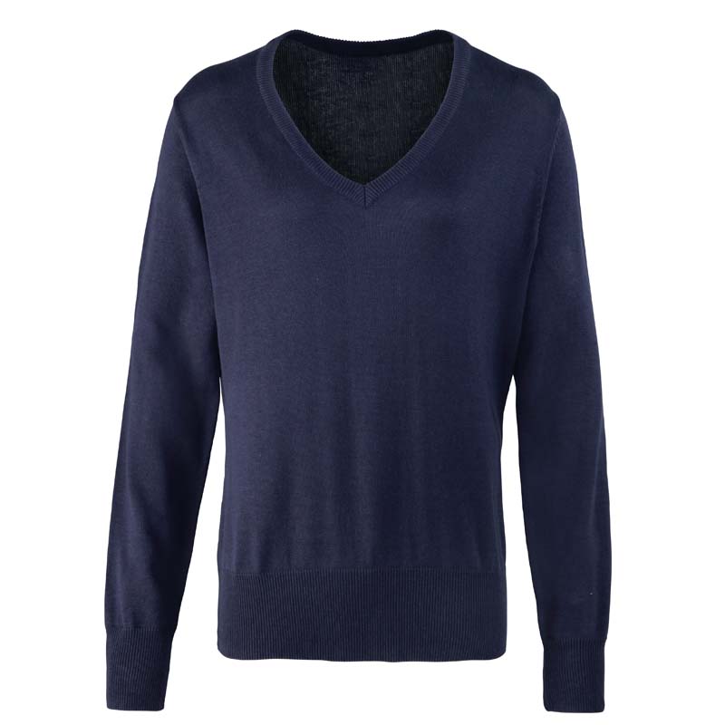 Women's V-Neck Knitted Sweater