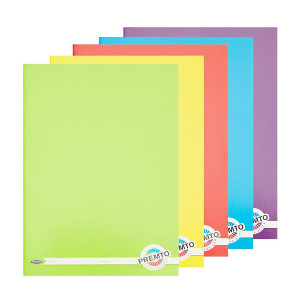 Premto A4 120pg Manuscript Book 5 Asst.