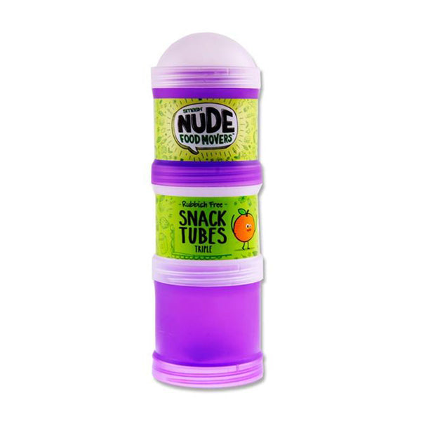 A picture of Smash Nude Food Snack Tube Triple in colour purple, available from Uniformity, your one-stop-shop for all your Back to School Lunch and School Stationery needs.