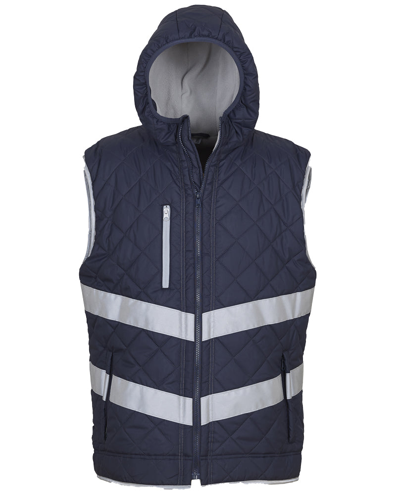 Hi-vis Kensington Hooded Gilet (Asstd. Colours)