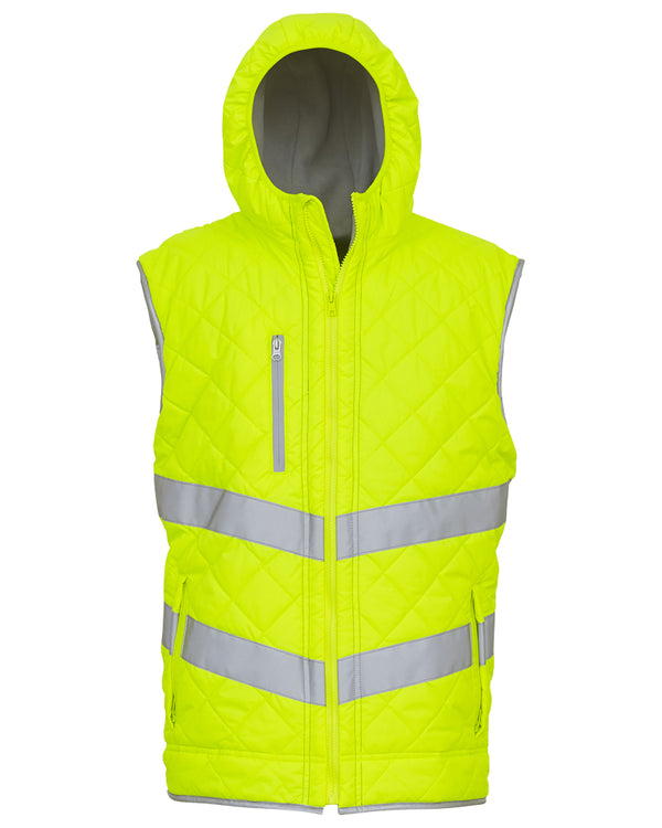 Hi-vis Kensington Hooded Gilet (Asstd. Colours)