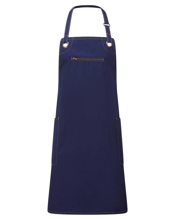 Barley' Contrast Stitch Sustainable Bib Apron