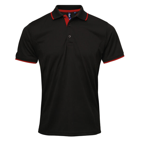 Mens' Contrast Coolchecker Polo