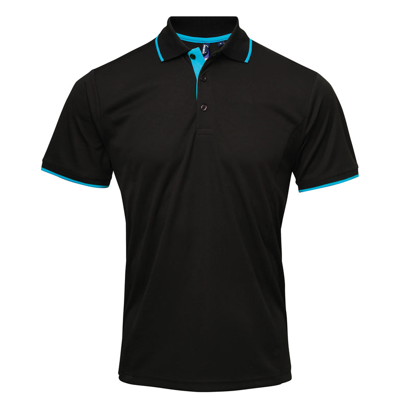 Mens' Contrast Coolchecker Polo