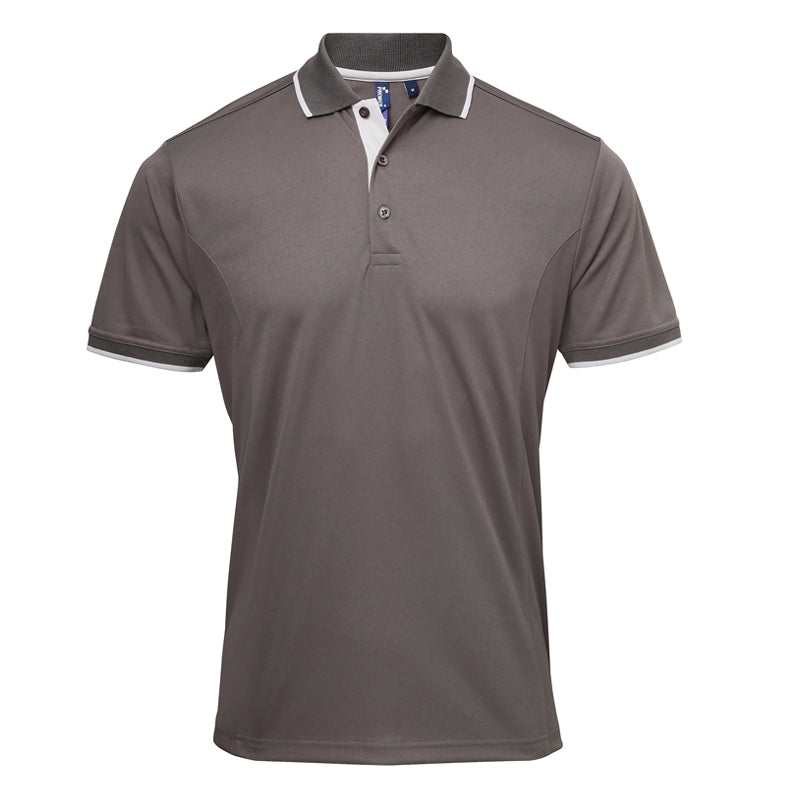 Mens' Contrast Coolchecker Polo
