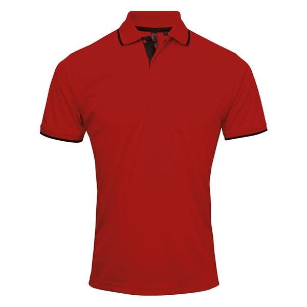 Mens' Contrast Coolchecker Polo