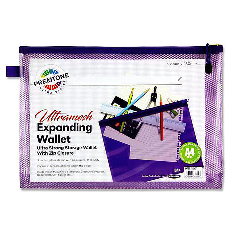 Photo of the Premtone B4+ Ultramesh Expanding Wallet in Violet