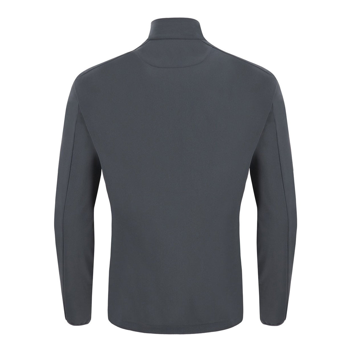 A photo of the Celbridge Tennis Club 'Raijin' Full Zip in colour Anthracite/Neon Sky with club crest on left chest. Back View