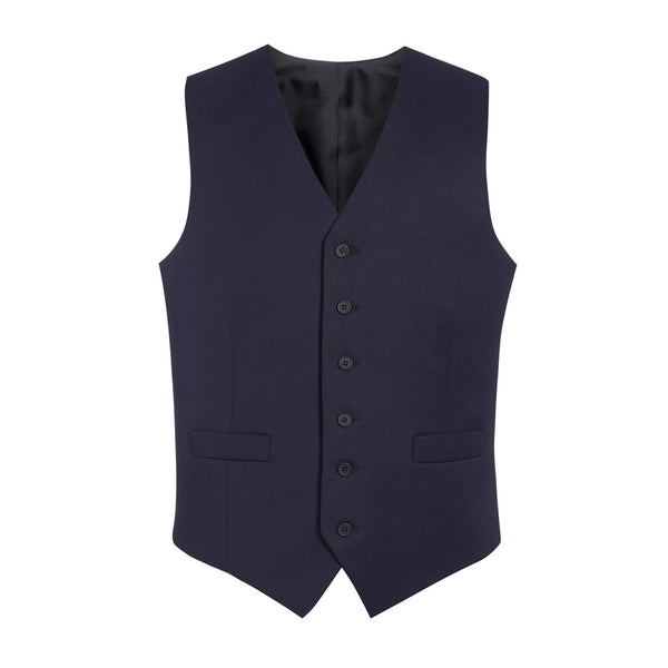 Photo of Brook Taverner Gamma Mens Waistcoat in Navy, front view