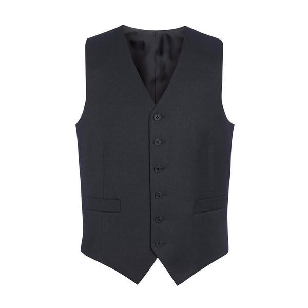 Photo of Brook Taverner Gamma Mens Waistcoat in Charcoal, front view