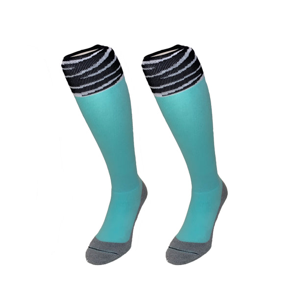 Hingly Hockey Sock Zebra Mint Black