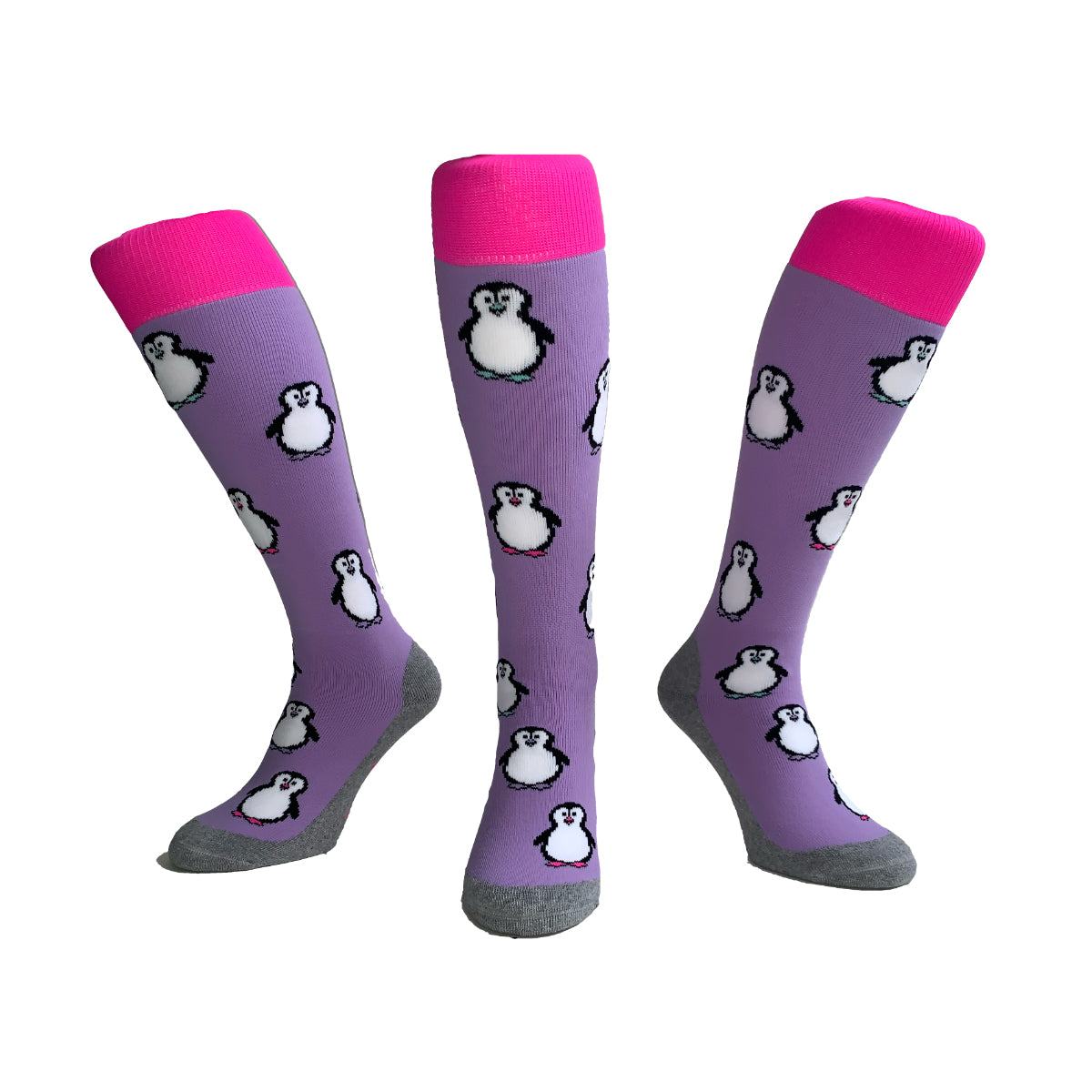 Hingly Hockey Sock Penguin Lilac