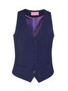 Brook Taverner Scapoli Ladies Waistcoat in Mid Blue