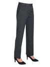 Brook Taverner Bianca Tailored Fit Trouser in Charcoal Pindot